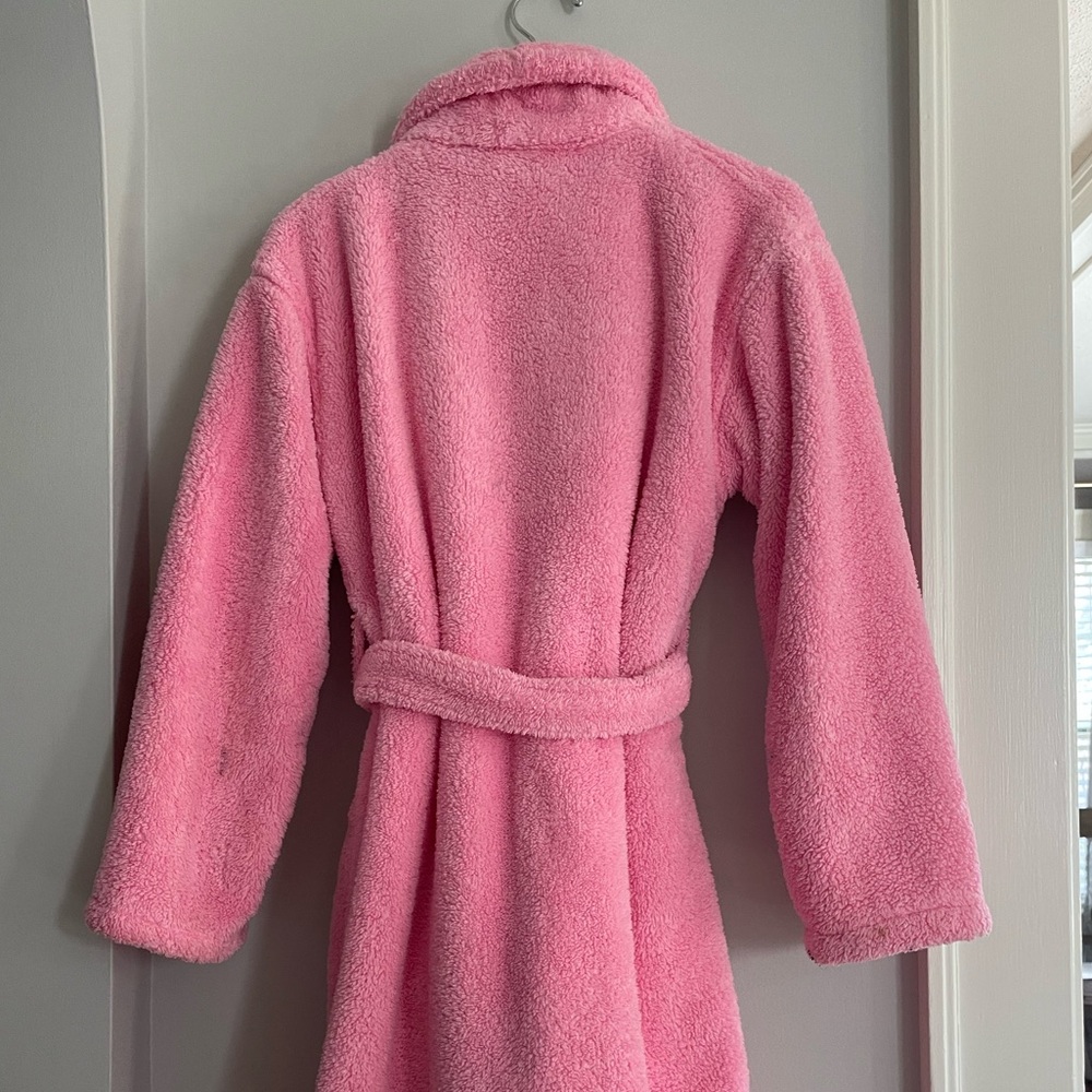Pink Plush Robe - Picture 2 of 4